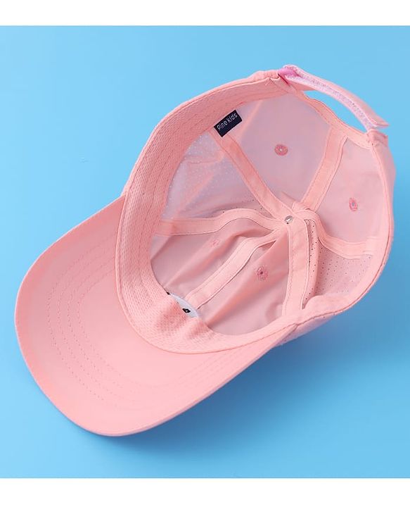 Pine Kids Baseball Cap with Text Print - Pink