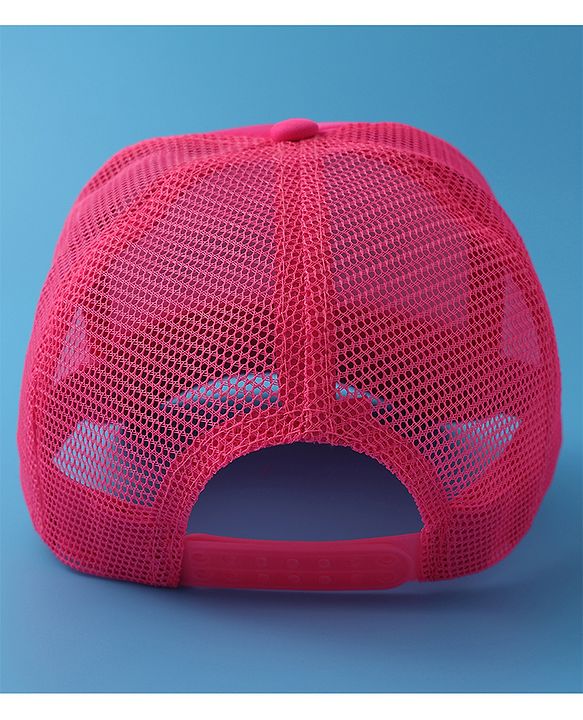 Babyhug Baseball Cap Text Print - Fuschia