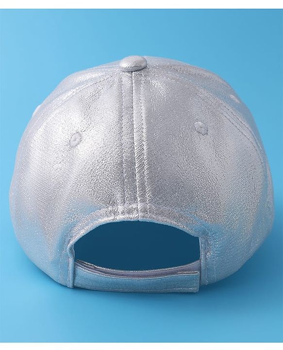 Pine Kids Baseball Cap Text Embroidery - Silver
