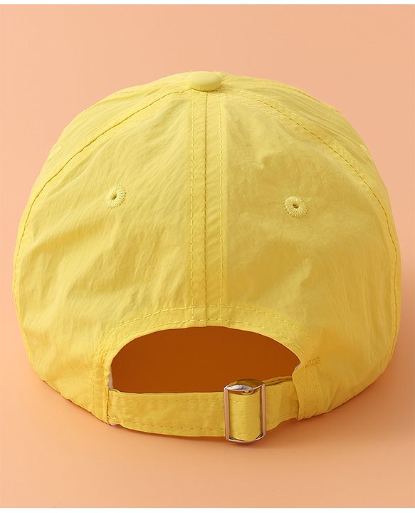 Babyhug Baseball Cap with Text Print - Yellow
