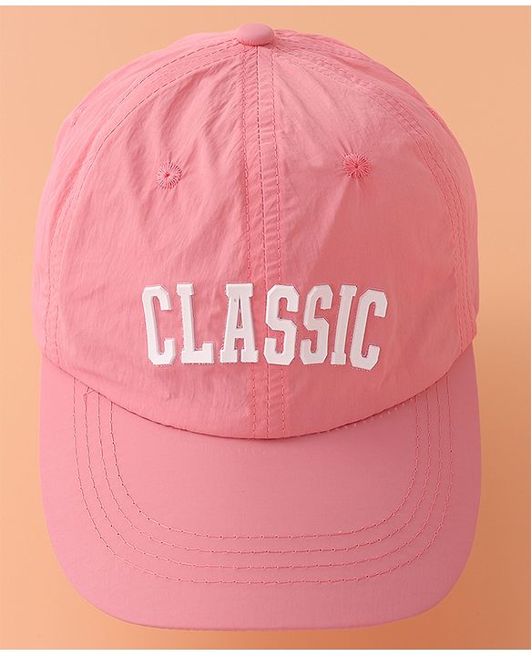 Babyhug Baseball Cap with Text Print - PInk
