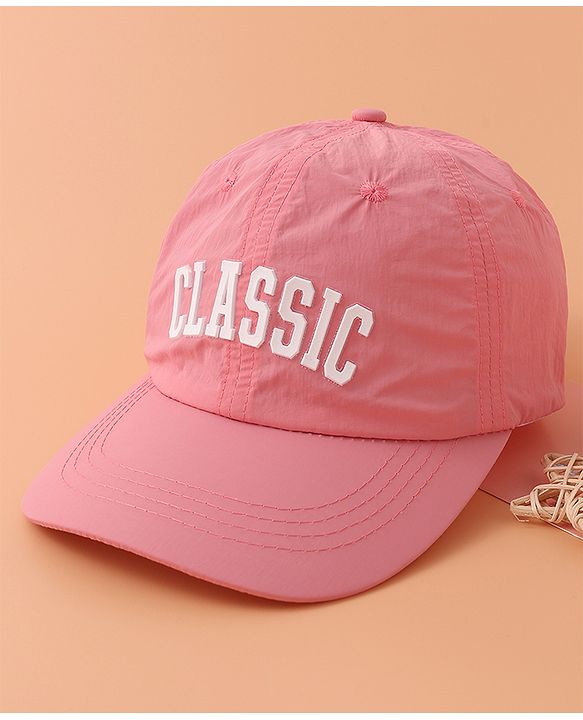 Babyhug Baseball Cap with Text Print - PInk