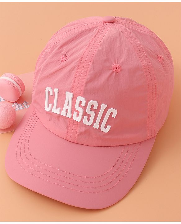 Babyhug Baseball Cap with Text Print - PInk