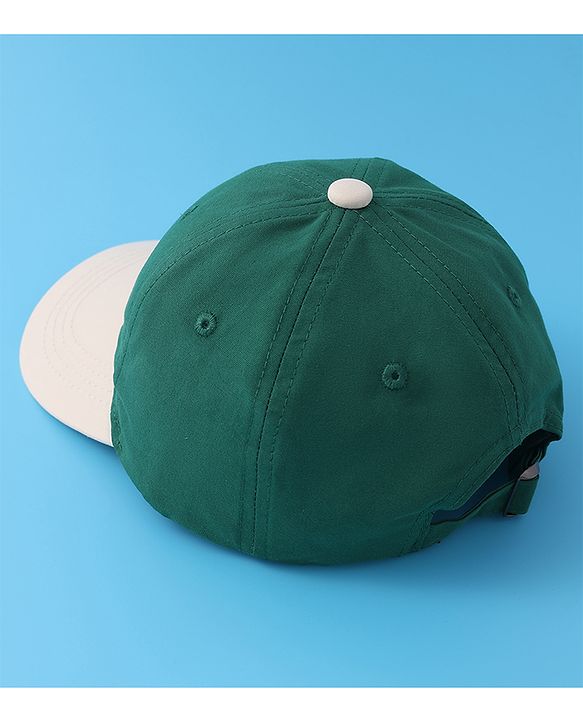 Babyhug Baseball Cap with Text Print - Green
