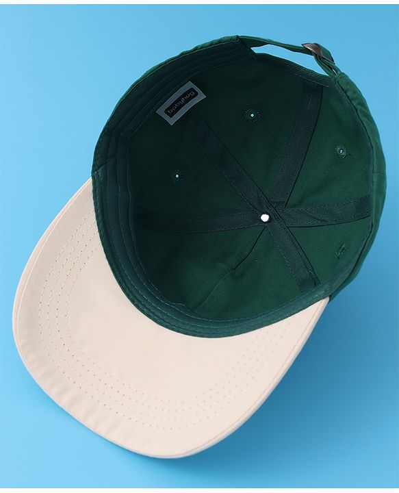 Babyhug Baseball Cap with Text Print - Green