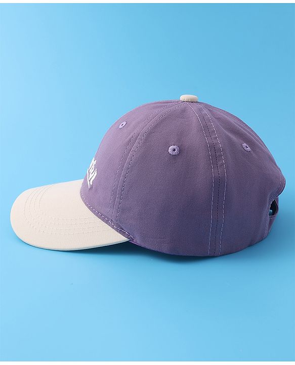 Babyhug Baseball Cap with Text Print - Purple
