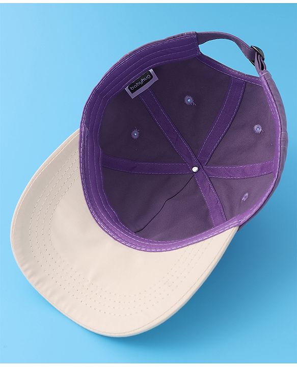 Babyhug Baseball Cap with Text Print - Purple