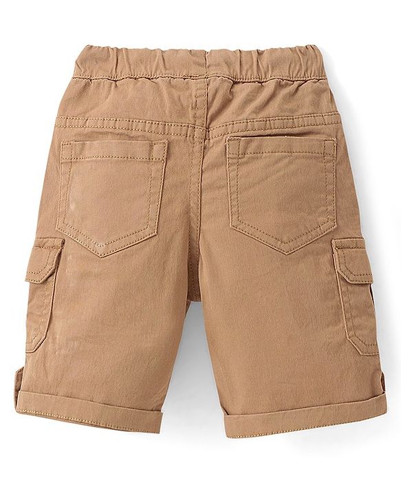Babyhug Twill Woven With Stretch  Solid Colour Jamaican - Khaki
