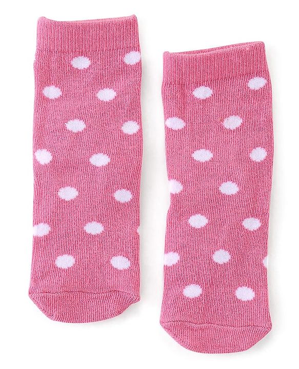 Cute Walk By Babyhug Non Terry Knit Anti-Bacterial Ankle Length Socks Floral Design Pack Of 3 - Blue Pink & Yellow