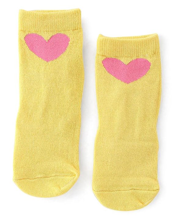 Cute Walk By Babyhug Non Terry Knit Anti-Bacterial Ankle Length Socks Floral Design Pack Of 3 - Blue Pink & Yellow