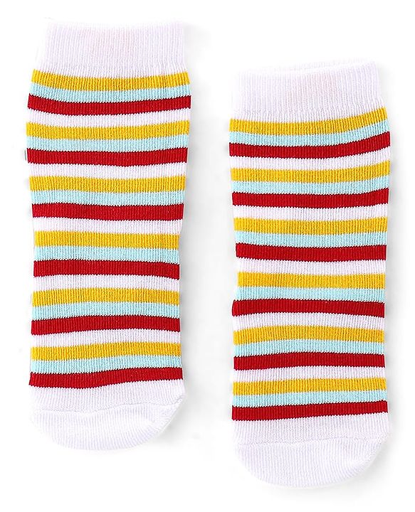 Cute Walk by Babyhug Anti Bacterial Ankle Length Socks Rocket Design Pack Of 5 - Multicolour
