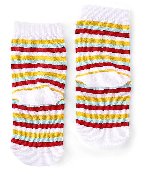 Cute Walk by Babyhug Anti Bacterial Ankle Length Socks Rocket Design Pack Of 5 - Multicolour