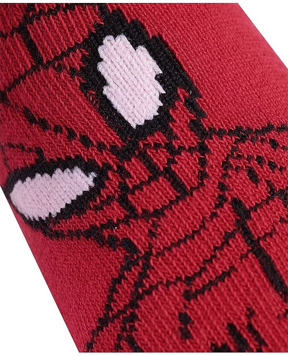 Pine Kids Marvel Non Terry Ankle Length Anti-Bacterial Scoks Spiderman Graphics Pack of 3 - Multicolor
