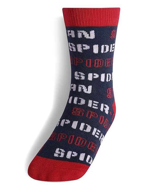 Pine Kids Marvel Non Terry Ankle Length Anti-Bacterial Scoks Spiderman Graphics Pack of 3 - Multicolor