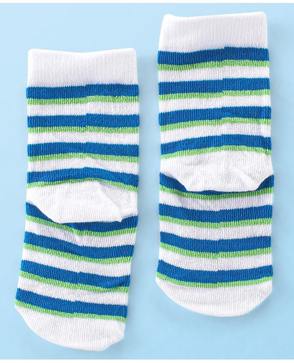 Cute Walk by Babyhug Anti Bacterial Ankle Length Socks Car Design Pack Of 3 - Multicolour