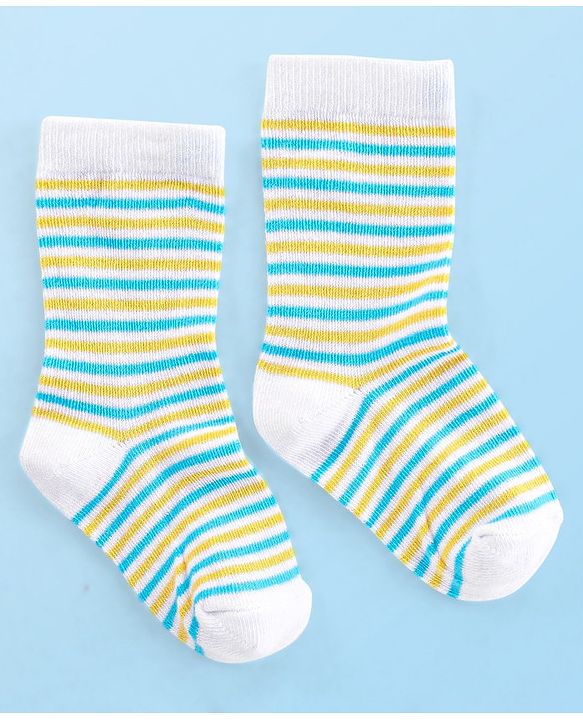 Cute Walk by Babyhug Anti Bacterial Ankle Length Socks Rocket Design Pack Of 3 - Multicolour
