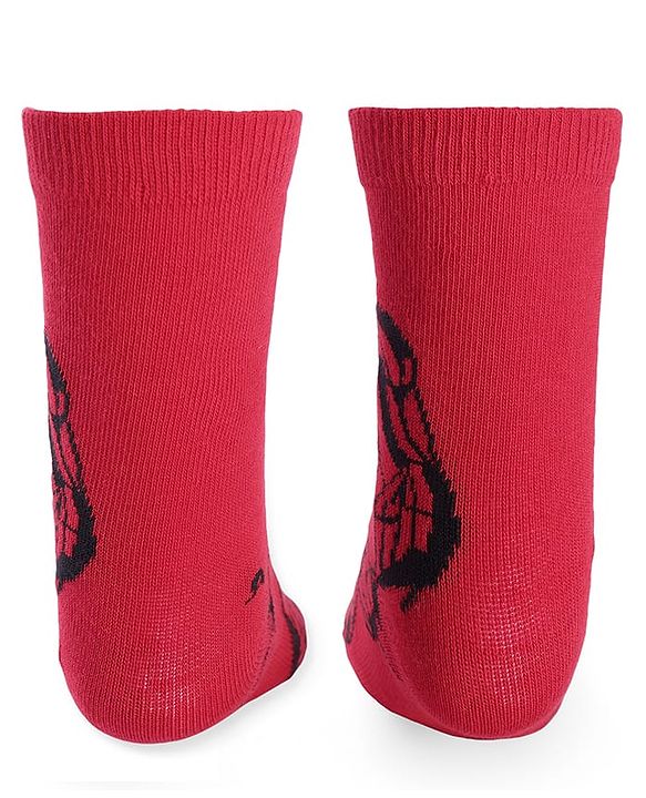 Pine Kids Marvel Knit Anti-Bacterial Ankle Length Socks Avengers Graphics Pack of 3 - Multicolour