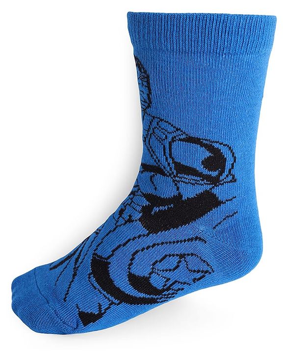 Pine Kids Marvel Knit Anti-Bacterial Ankle Length Socks Avengers Graphics Pack of 3 - Multicolour