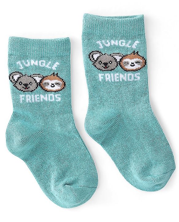 Cute Walk by Babyhug Anti Bacterial Ankle Length Socks Koala Design Pack Of 3 - Multicolour