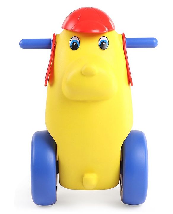 Babyhug Dog Shaped Rocking Ride On - Yellow