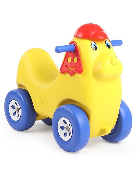 Babyhug Dog Shaped Rocking Ride On - Yellow