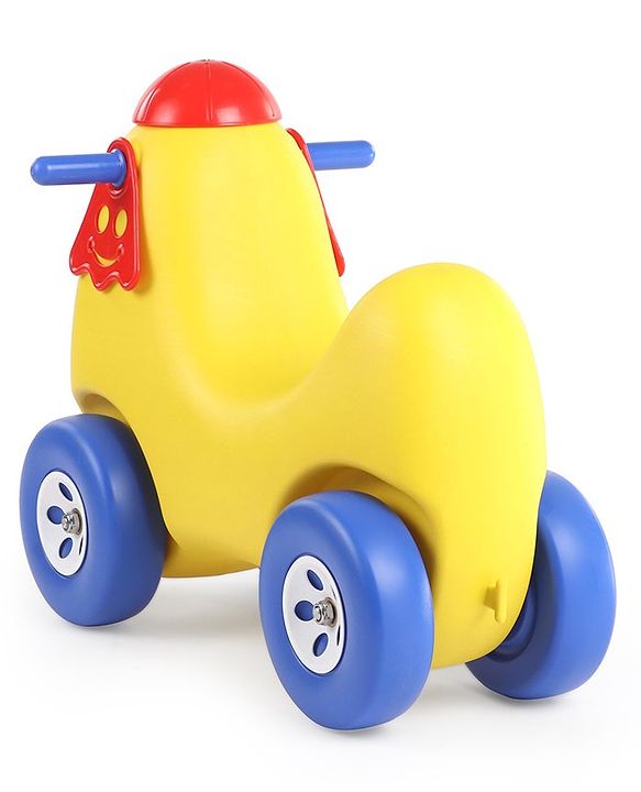 Babyhug Dog Shaped Rocking Ride On - Yellow