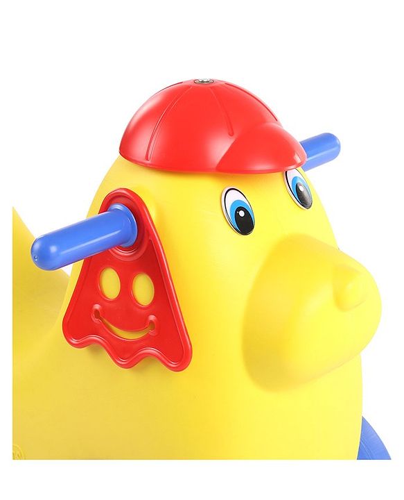 Babyhug Dog Shaped Rocking Ride On - Yellow