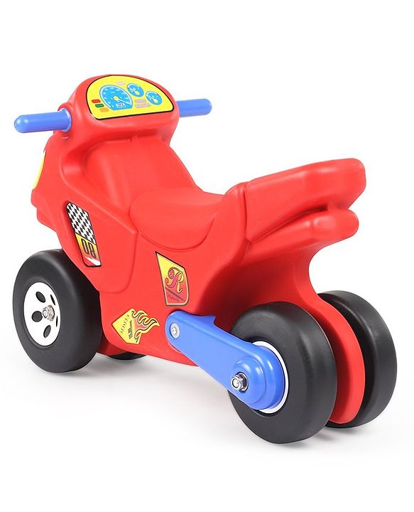 Babyhug Bike Shaped Ride On -Red