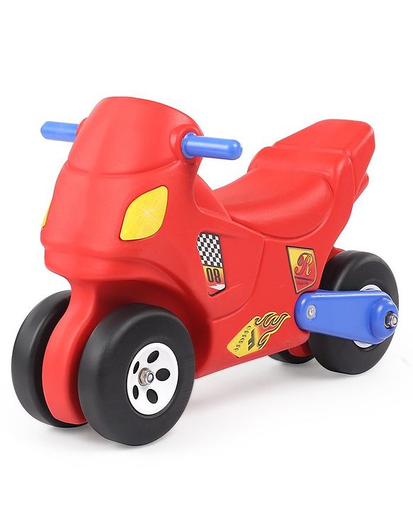Babyhug Bike Shaped Ride On -Red