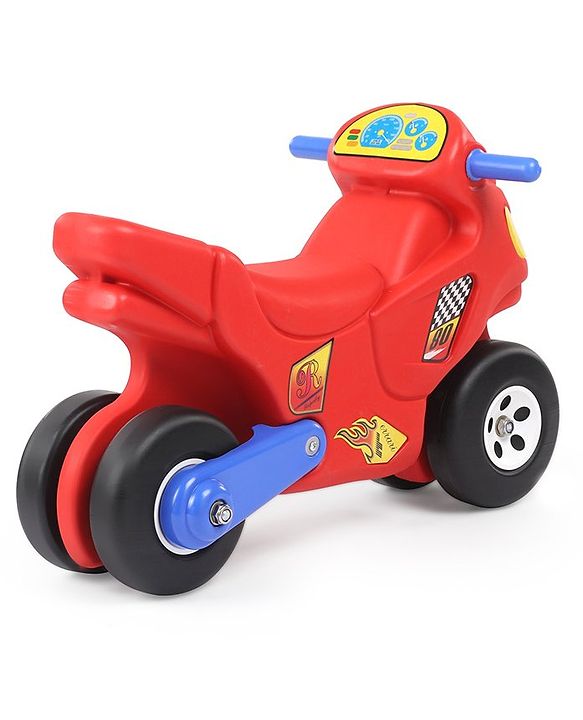 Babyhug Bike Shaped Ride On -Red