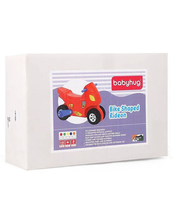 Babyhug Bike Shaped Ride On -Red