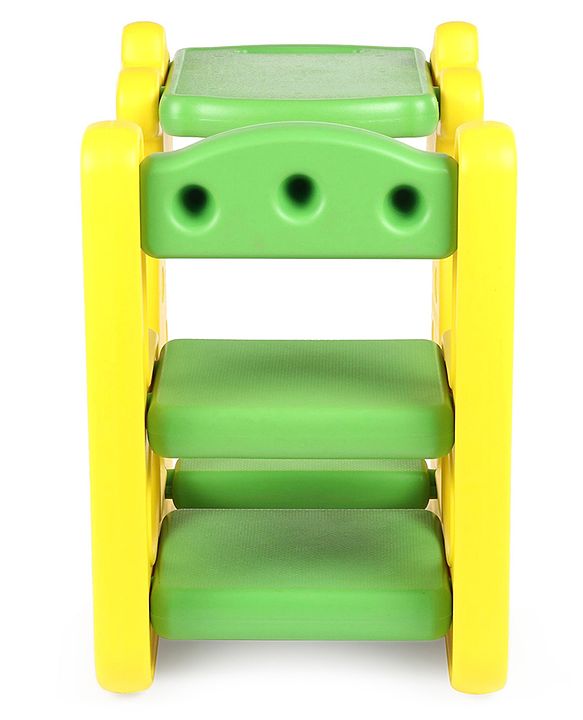 Babyhug Single Seater Giraffe Study Desk For Nursery with Under Seat Storage Easy Assembly  - Yellow & Green