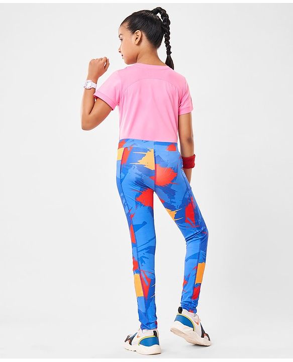 Pine Active Full Length Super Stretch Leggings Abstract Print - Multicolour