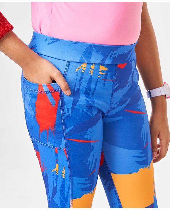 Pine Active Full Length Super Stretch Leggings Abstract Print - Multicolour