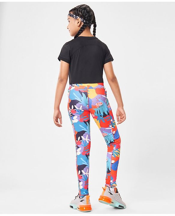 Pine Active Full Length Super Stretch Leggings Abstract Print - Multicolour