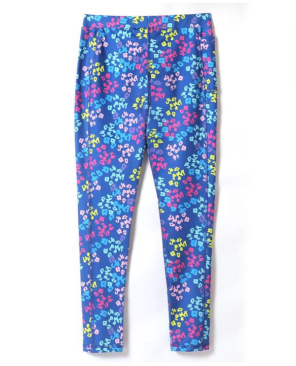 Pine Active Full Length Super Stretch Leggings Abstract Print - Multicolour