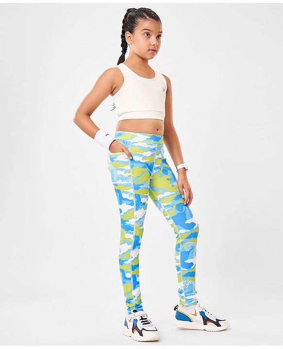 Pine Active Full Length Super Stretch Leggings Abstract Print - Multicolour
