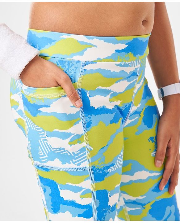 Pine Active Full Length Super Stretch Leggings Abstract Print - Multicolour