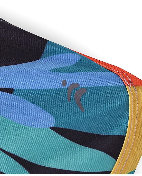 Pine Active Super Stretch Athletic Shorts Abstract Print - Multicolour