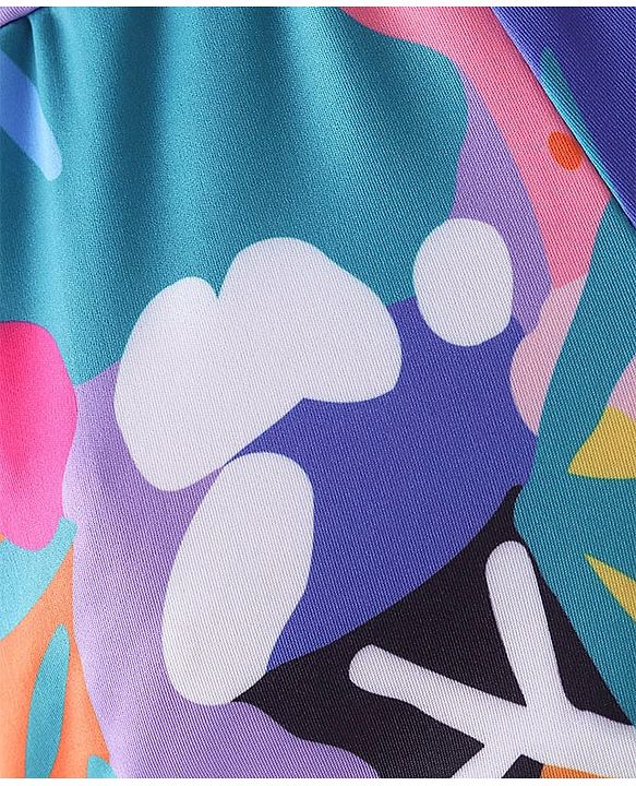 Pine Active Super Stretch Athletic Shorts Abstract Print - Multicolour