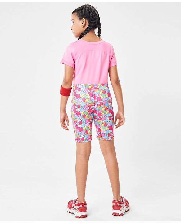 Pine Active Super Stretch Cycling Shorts Abstract Print - Multicolour