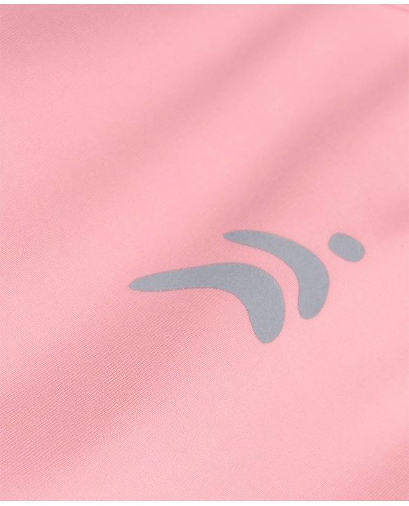 Pine Active Sleeveless Super Stretchable Sports Bra with Logo Print - Pink