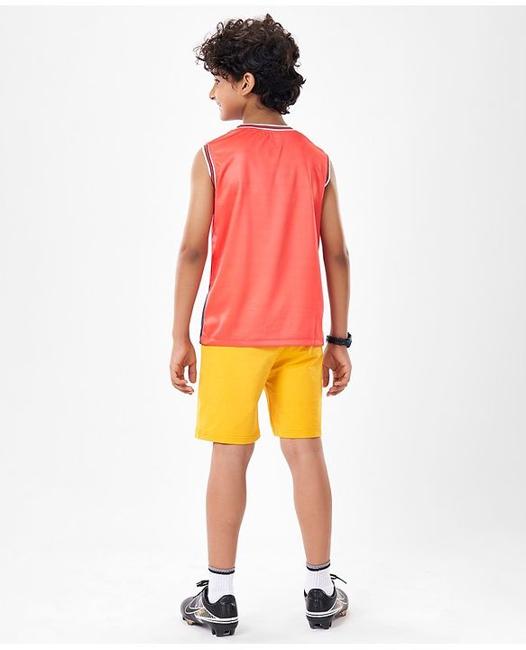 Pine Active Sleeveless Printed Basketball T-Shirt - Multicolour
