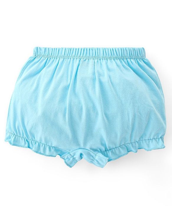 Babyhug 100% Cotton Knit Solid Bloomers Pack of 3 - Multicolour