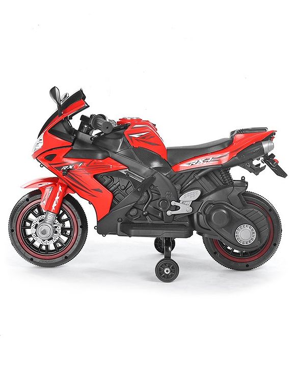 Babyhug R1 EV Battery Operated Ride On Bike With Music LED Lights & Hand Accelerator - Red