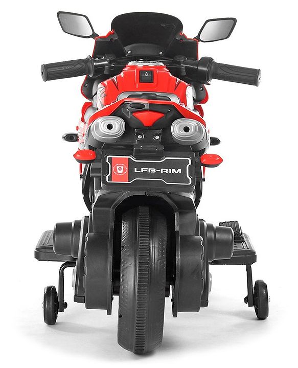 Babyhug R1 EV Battery Operated Ride On Bike With Music LED Lights & Hand Accelerator - Red