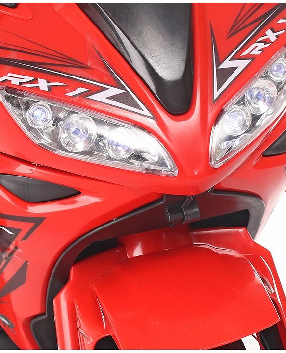 Babyhug R1 EV Battery Operated Ride On Bike With Music LED Lights & Hand Accelerator - Red