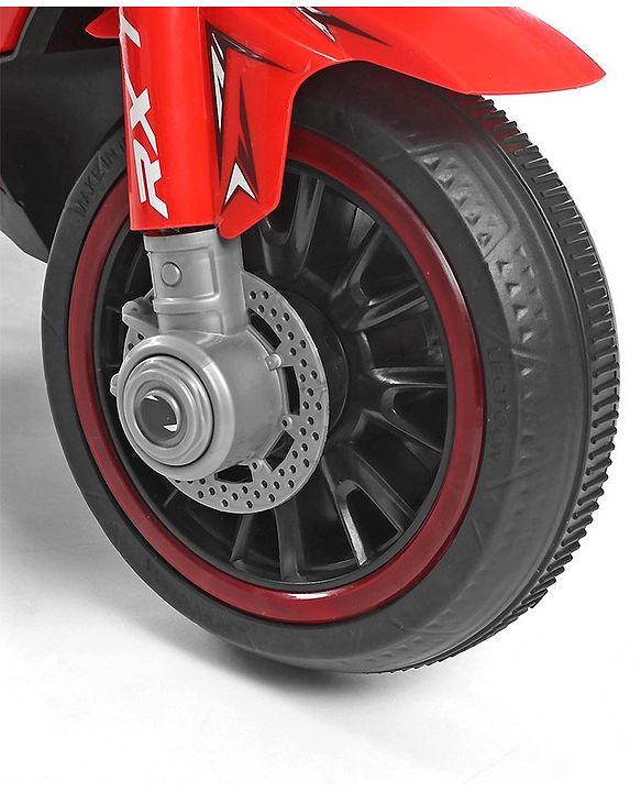 Babyhug R1 EV Battery Operated Ride On Bike With Music LED Lights & Hand Accelerator - Red