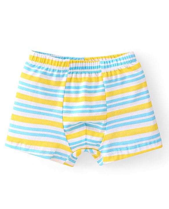 Babyhug 100% Cotton Knit Striped & Trunk Pack of 3 - Multicolour