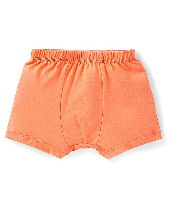 Babyhug 100% Cotton Printed Trunks Pack of 3 - Blue & Orange